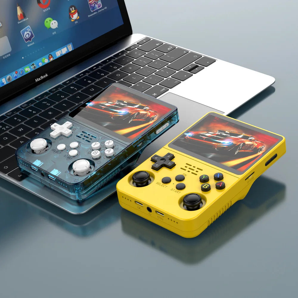 R36S Retro Handheld Video Game Console Linux System 3.5 Inch IPS Screen R35S plus Portable Pocket Video Player 64GB 128GB